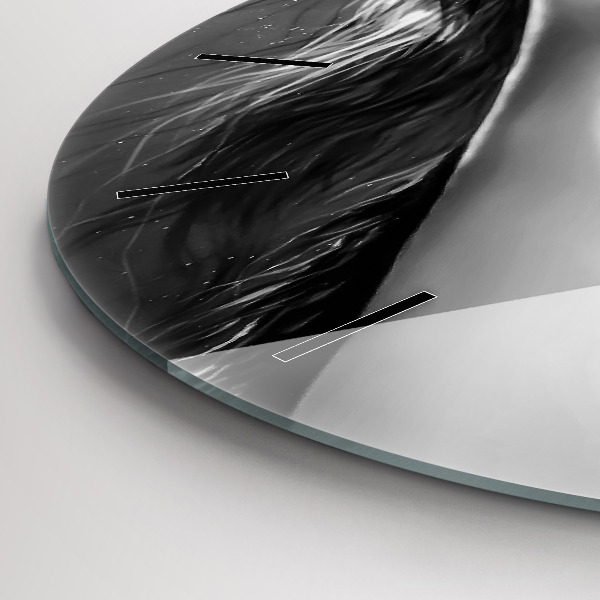 Reloj de cristal redondo Boca de mujer