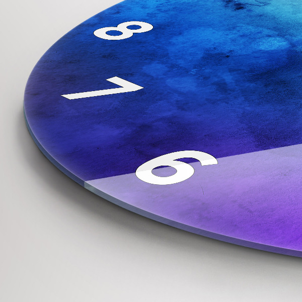 Reloj redondo pared Manchas de colores