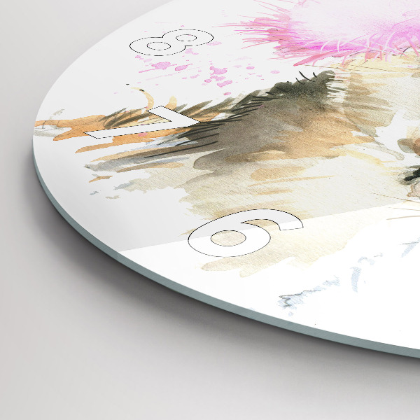 Reloj redondo pared Ciervos del bosque