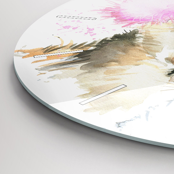 Reloj redondo pared Ciervos del bosque