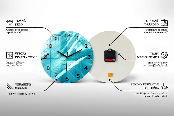 Reloj redondo pared Ciervos del bosque