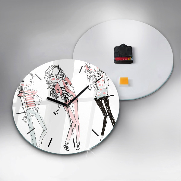 Reloj de cristal redondo Moda femenina