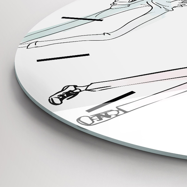 Reloj de cristal redondo Moda femenina