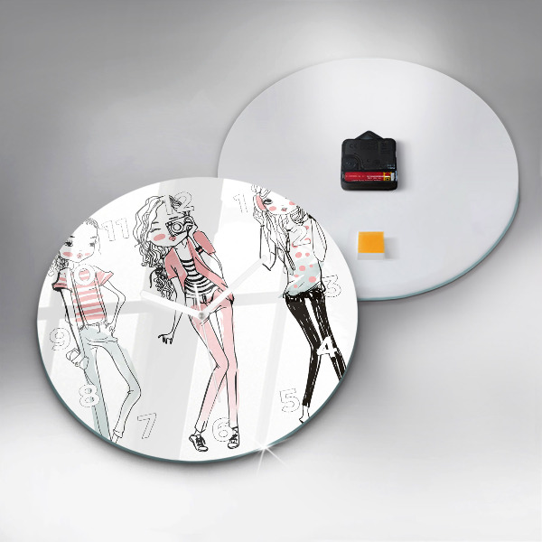 Reloj de cristal redondo Moda femenina