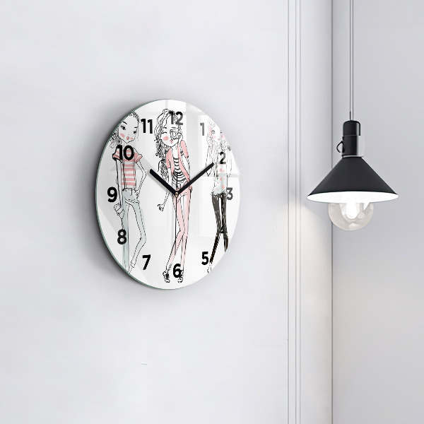 Reloj de cristal redondo Moda femenina