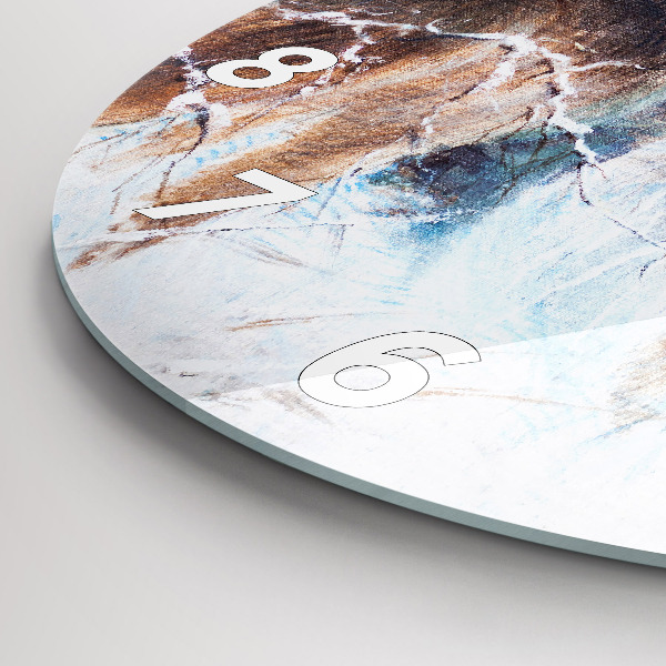 Reloj redondo pared Lobos en el bosque