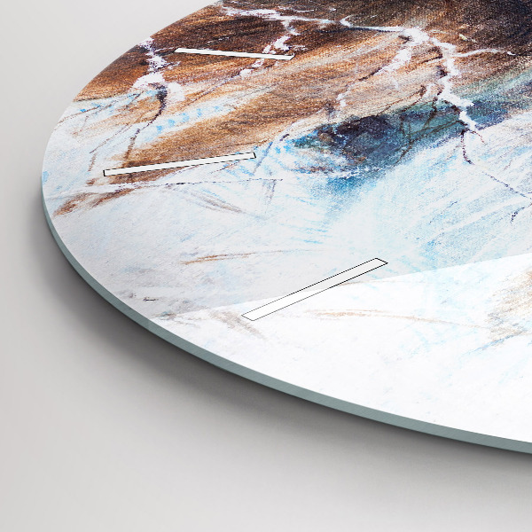 Reloj redondo pared Lobos en el bosque