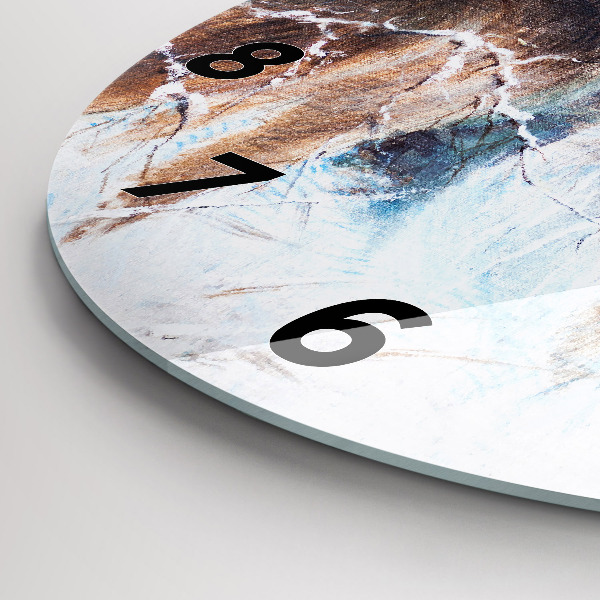 Reloj redondo pared Lobos en el bosque