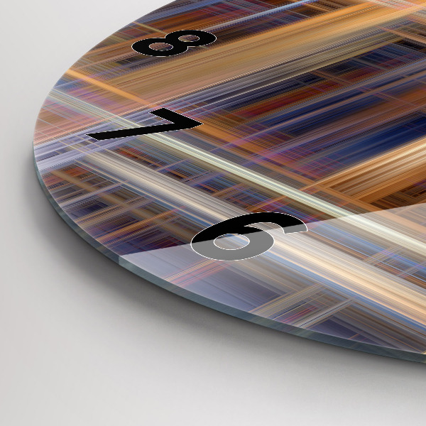 Reloj redondo pared Abstracción geométrica