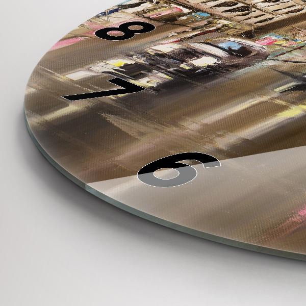 Reloj redondo pared Ciudad de París