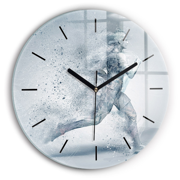 Reloj de pared redondo Hombre corriendo