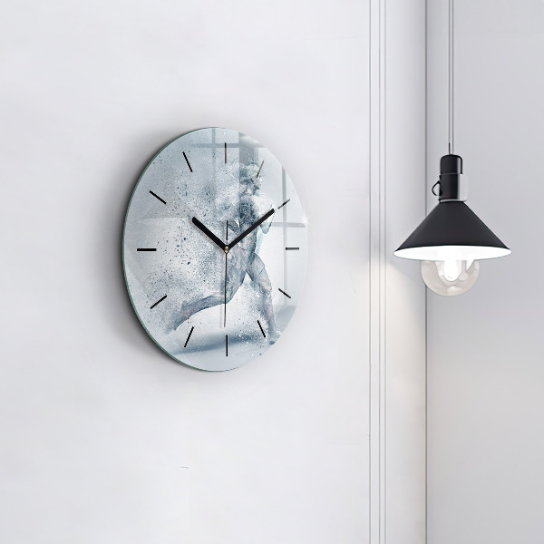 Reloj de pared redondo Hombre corriendo