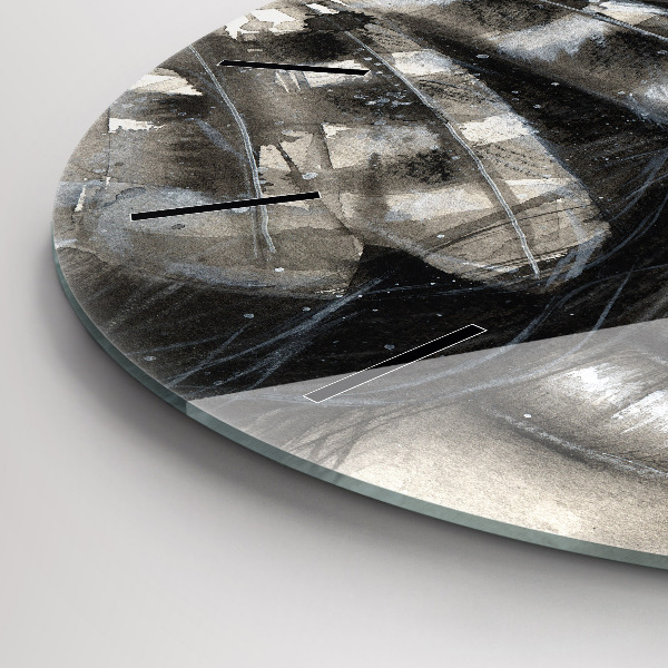 Reloj redondo pared Retrato pintado