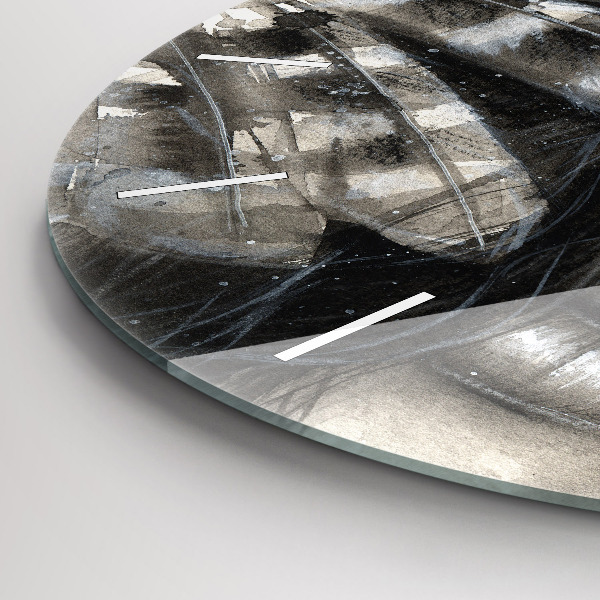 Reloj redondo pared Retrato pintado