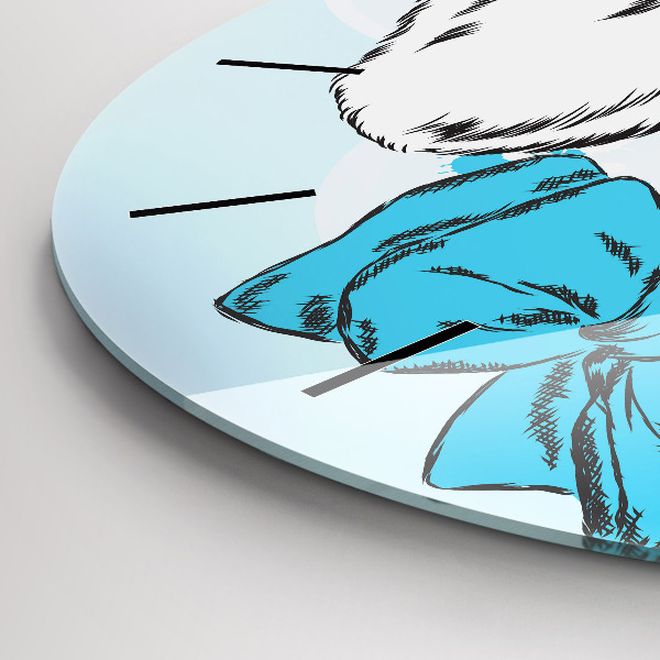 Reloj de pared redondo Cachorro de perro