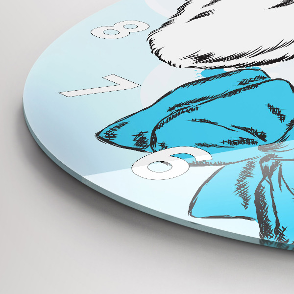 Reloj de pared redondo Cachorro de perro