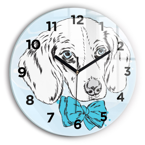 Reloj de pared redondo Cachorro de perro