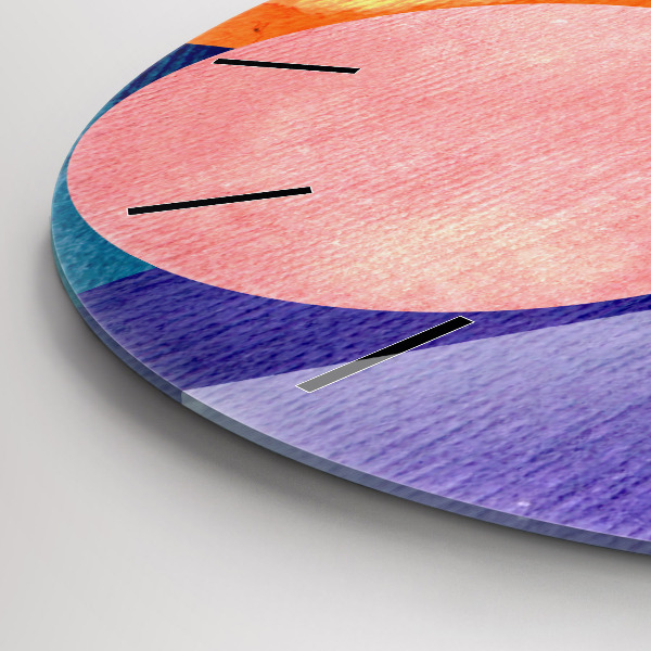 Reloj de pared redondo Círculos abstractos