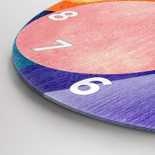 Reloj de pared redondo Círculos abstractos