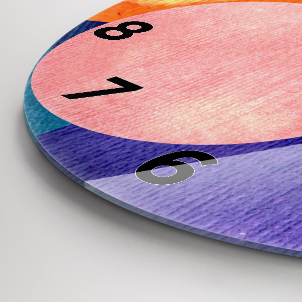 Reloj de pared redondo Círculos abstractos