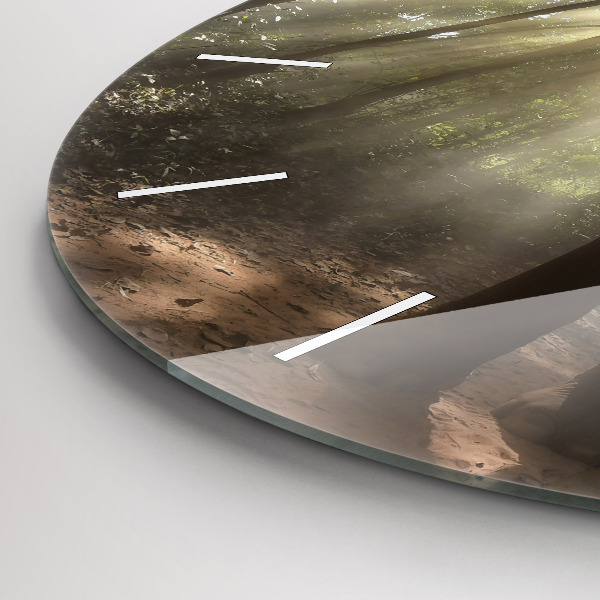 Reloj redondo pared Elefante en la jungla