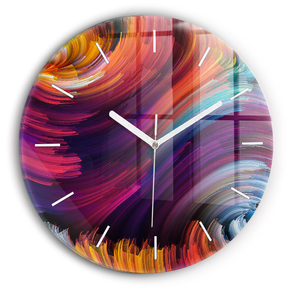 Reloj de cristal redondo Venta abstracta