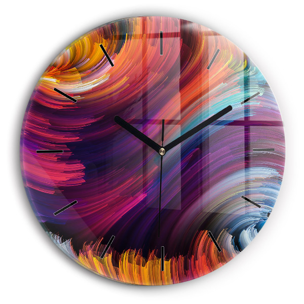 Reloj de cristal redondo Venta abstracta