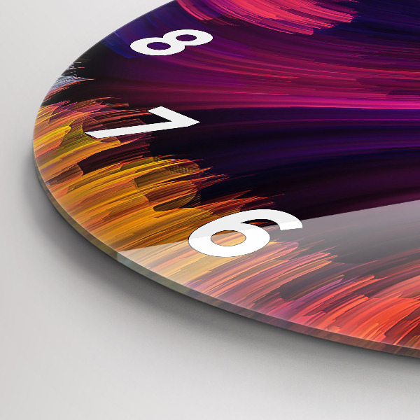 Reloj de cristal redondo Venta abstracta