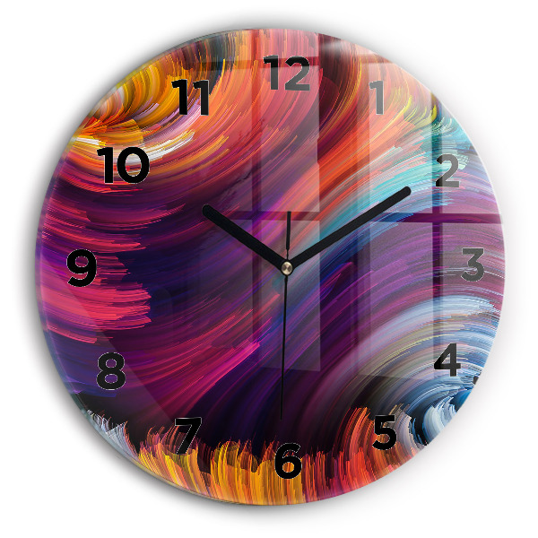 Reloj de cristal redondo Venta abstracta