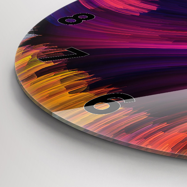 Reloj de cristal redondo Venta abstracta