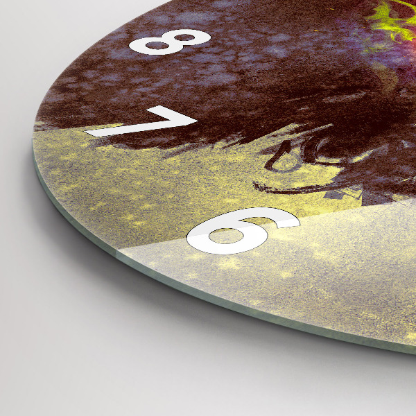 Reloj de cristal redondo Mujer en el bosque