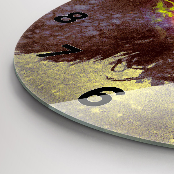 Reloj de cristal redondo Mujer en el bosque