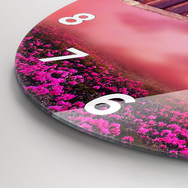 Reloj de cristal redondo Pajarera