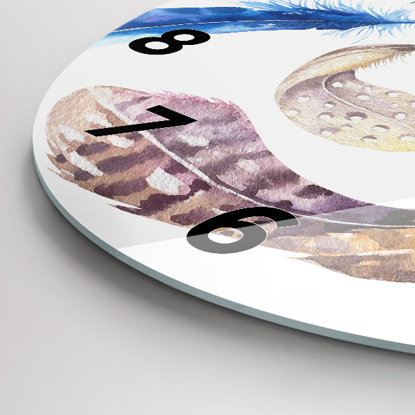 Reloj de cristal redondo Ilustración de arte retro