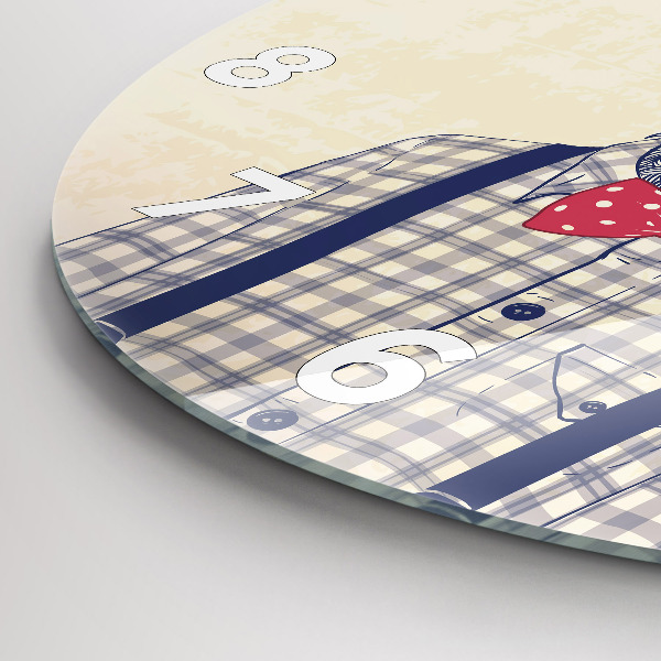 Reloj de cristal redondo Ciervo en camisa