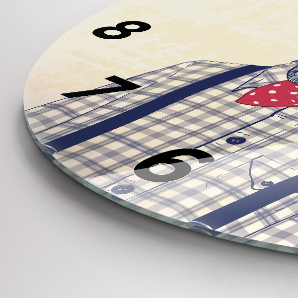 Reloj de cristal redondo Ciervo en camisa