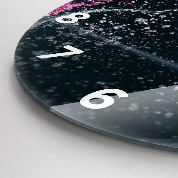 Reloj de pared redondo Vida sana y correr