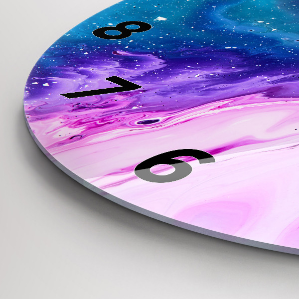 Reloj redondo pared Fondo colorido