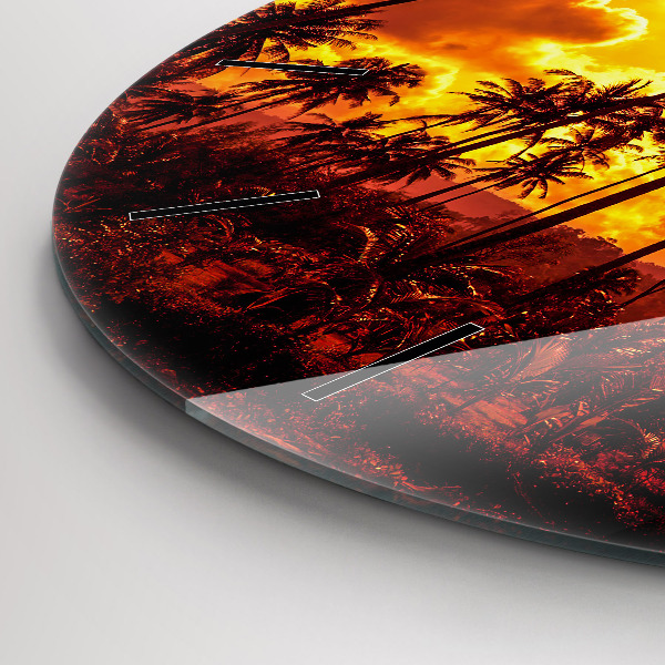 Reloj de cristal redondo Tailandia Playa de Klong Prao