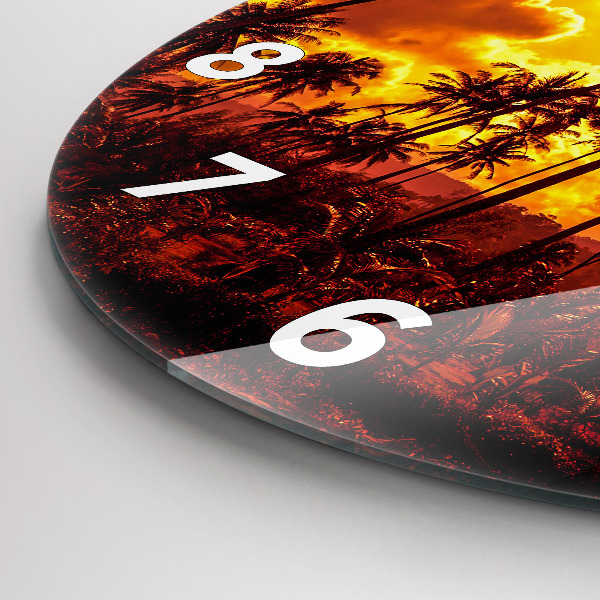 Reloj de cristal redondo Tailandia Playa de Klong Prao