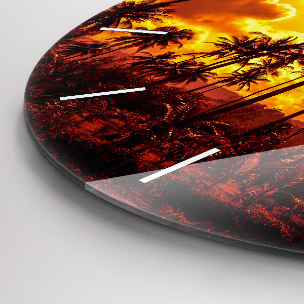 Reloj de cristal redondo Tailandia Playa de Klong Prao