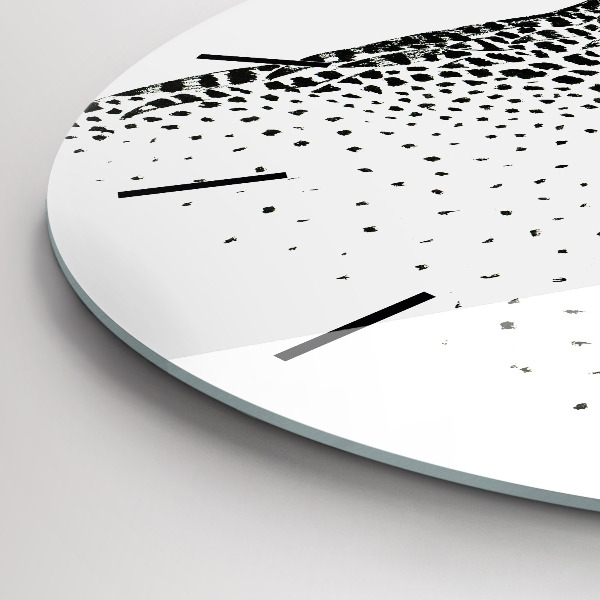 Reloj redondo pared Búho dibujado con gafas