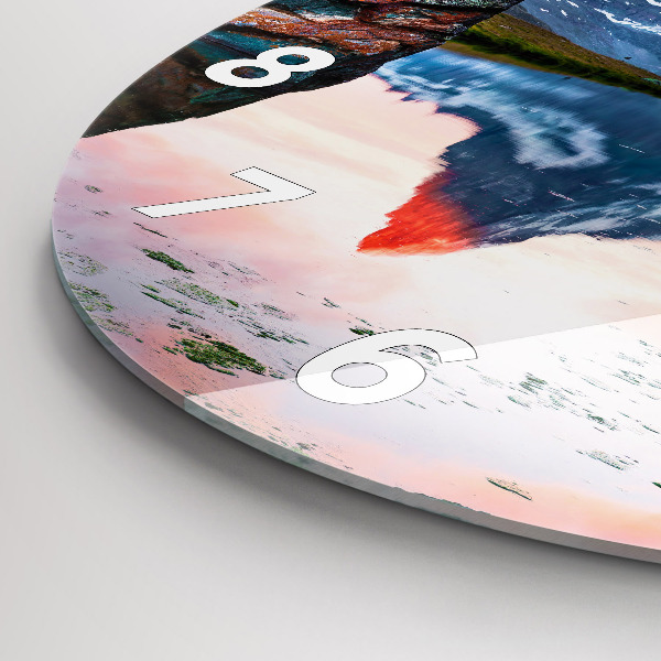 Reloj redondo pared Lago Stellisee Matterhorn