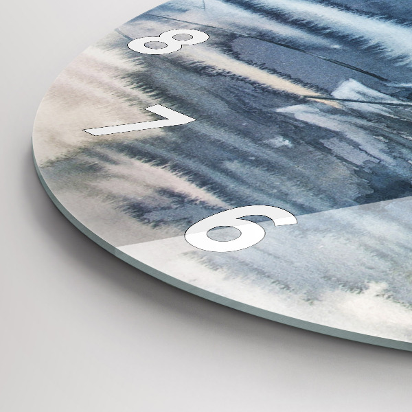 Reloj redondo pared Pescador en un lago