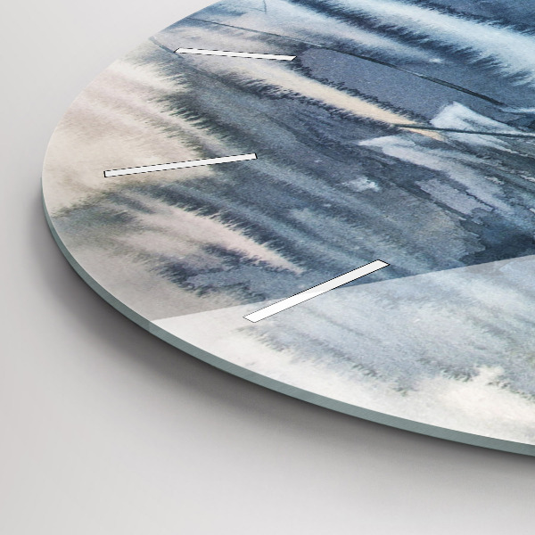 Reloj redondo pared Pescador en un lago