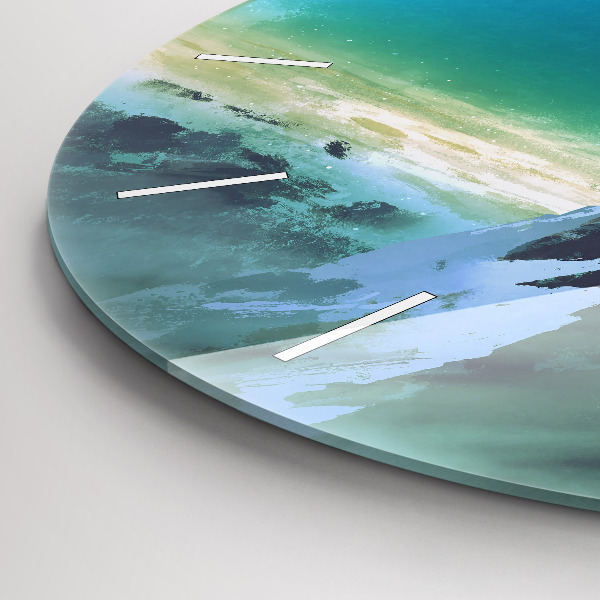 Reloj de cristal redondo Hombre en la luna