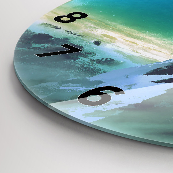 Reloj de cristal redondo Hombre en la luna