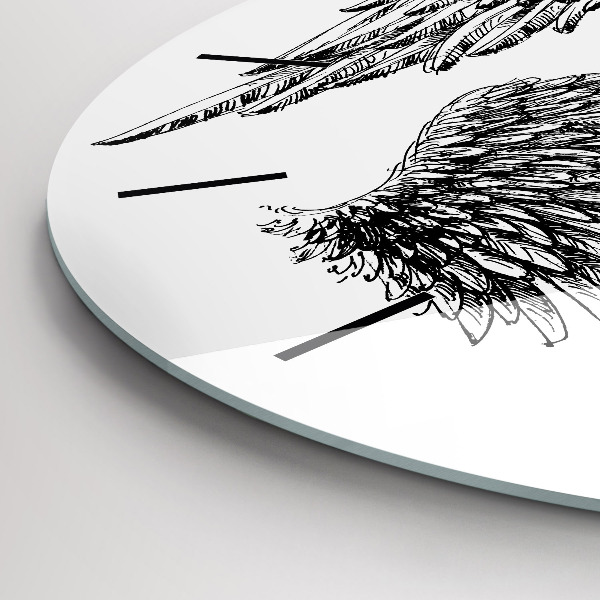 Reloj de pared redondo Alas de ángel