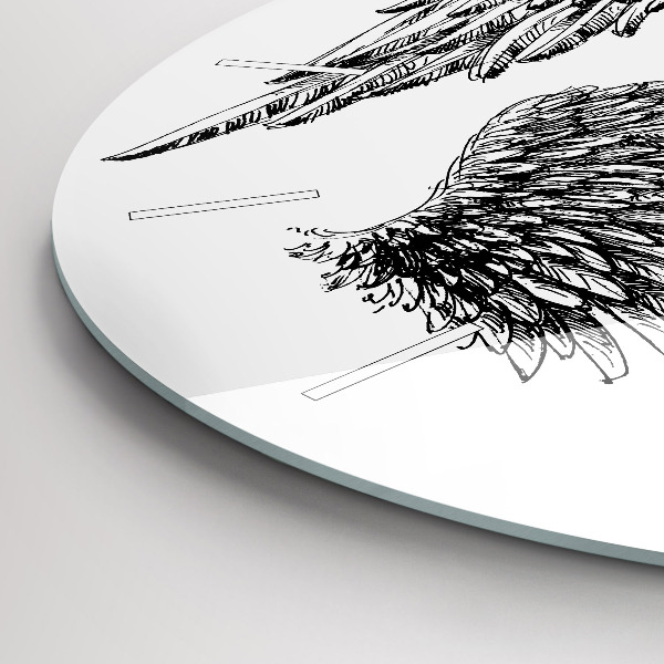 Reloj de pared redondo Alas de ángel