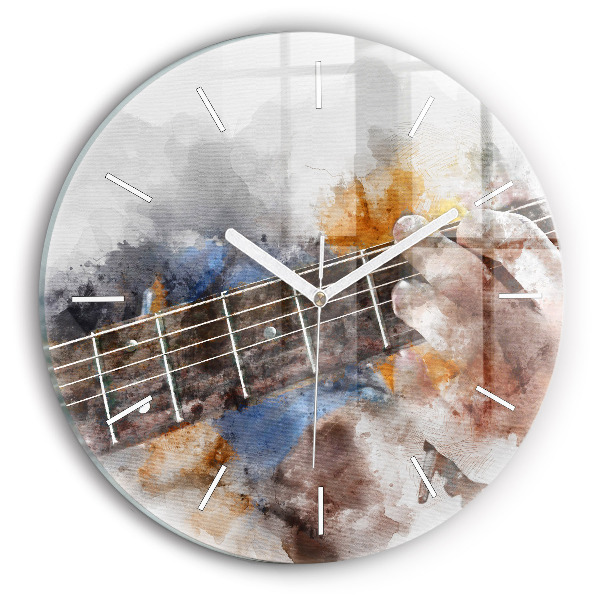Reloj de pared redondo Guitarra